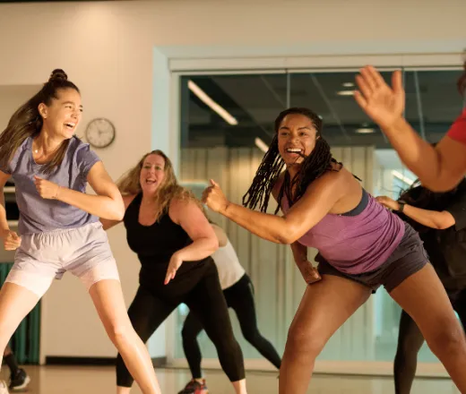 Group of ladies at a class at the Y