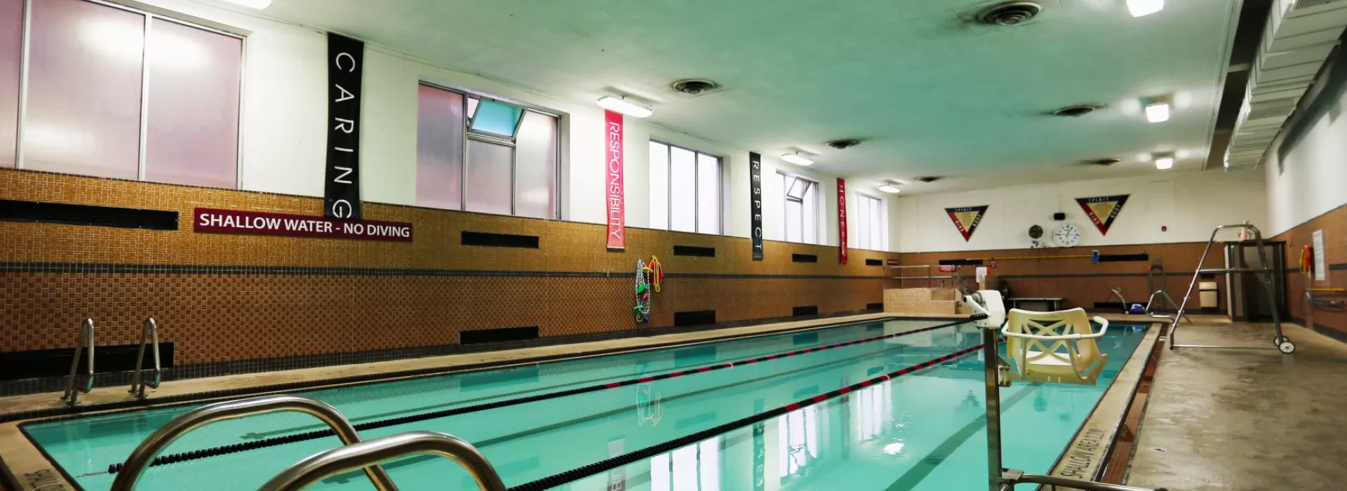 Pool and deck at the Hamilton Downtown Family YMCA
